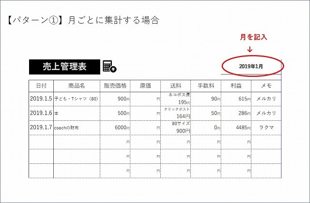 ヤフオク フリマ ハンドメイドをするなら売上管理表で売り上げアップを目指そう おうちじかん Com