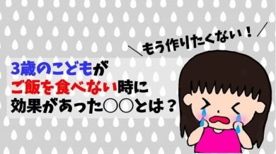 もう 作りたくない 3歳のこどもがご飯を食べない時に効果があった とは おうちじかん Com